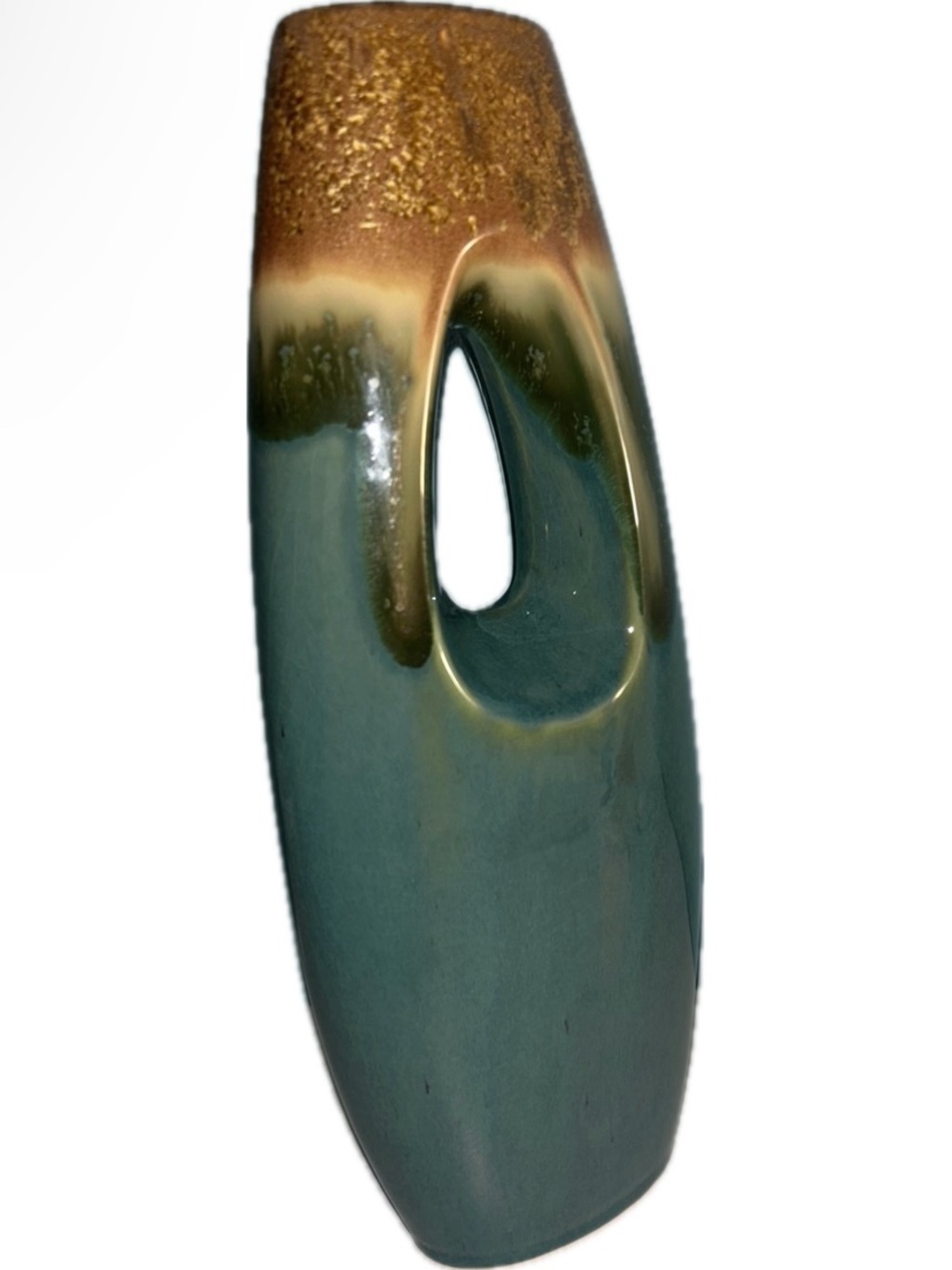 Turquoise Vase with Cutout
